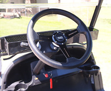 Rally Carbon Fiber Wrapped Golf Cart Steering Wheel & Adapter, Club Car DS 85-13 picture