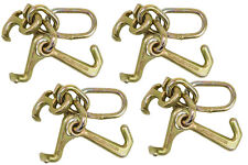 (4 Pack) RTJ Cluster Hook Heavy Duty Wrecker Hauler Tow Towing Truck Chain Pair picture