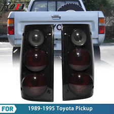 Tail Lights For 1989-1995 Toyota Pickup Truck Black Smoke Rear Lamps Left+Right picture