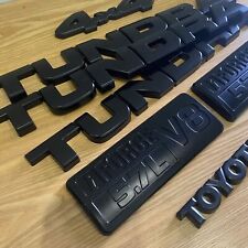3D Overlay  For 2007-2013 Tundra V8 4X4 Door Tailgate Blackout Emblem Nameplate picture