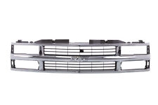 Chrome Grille w/Black Insert For 94-98 Chevy C/K 1500 2500 3500 Truck Composite picture