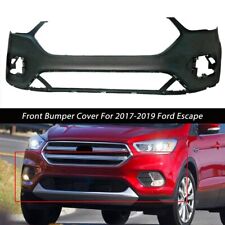 Front Bumper Cover For 2017-2019 Ford Escape Primed Plastic Black Style picture