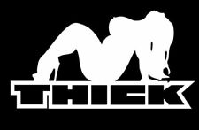 Thick Sexy Big Fat Chick Vinyl Decal Car Truck Window Sticker Mudflap Girl Woman picture