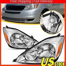 Headlights Fits 2004-2005 Toyota Sienna Halogen Type Headlamps 04-05 Left+Right picture