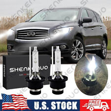 Front HID Headlight Bulbs For Infiniti JX35 2013 Low & High Beam Stock Fit Qty 2 picture