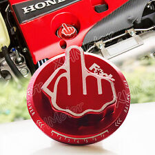 RED Screw-In Middle Finger Oil Filler Tank Cap Valve Trim Cover For Honda Acura picture