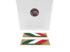 2012-2017 FIAT 500 ITALIAN FLAG FENDER EMBLEMS BADGES OEM MOPAR GENUINE NEW picture