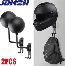 2x Motorcycle Helmet Holder Hook Jacket Bag Display Wall Mount Hanger Rack Bike picture