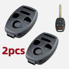 2x Key Case Shell Cover Remote Fob Fits Honda Civic Accord CR-V Pilot Insight 06 picture