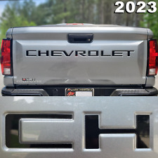 Gloss Black Raised Plastic Tailgate Letters Inserts NEW CHEVY COLORADO 2023 2024 picture