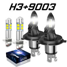 4X LED Headlight Hi/Lo + Fog Light Bulbs Combo 6000K For Toyota Previa 1994-1997 picture