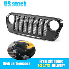 Fits 2018-2023 Jeep Wrangler 82215114 New Front Grille W/ Mesh Inserts Black  picture