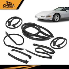 Fit For 84-89 Corvette C4 Coupe Weather Strip Seal Full Weatherstrip Kit New picture