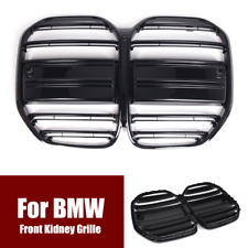 Pair Glossy Black ABS Car Front Kidney Grille For BMW 4 Series G22 G23 M4 21-23 picture