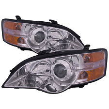 Headlights For 2005-2007 Subaru Legacy And Outback Chrome Performance Lamp Pair picture