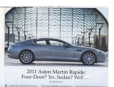 2011 ASTON MARTIN RAPIDE 3 pg COLOR Article picture