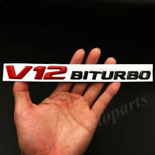 Metal V12 Biturbo Auto Fender Emblem Badge Decal Sticker V8 V6 4matic E S G M picture