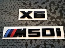Gloss Black X6 M50i Trunk Badge Emblem Sticker For BMW X6 M50i  picture