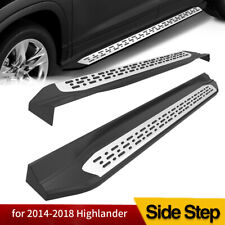 For 2014-2019 Toyota Highlander Aluminum Running Board Side Step Nerf Bar Pair picture