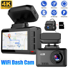 2023 NEW UHD 4K Car Dash Cam Front & Rear Camera Night Vision Built IN WIFI GPS  picture