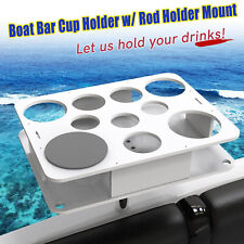 Bar Boat Caddy Boat Storage Organizer Cup Holder Rod Mount Portable Marine Table picture