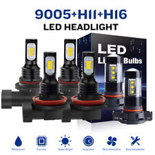 For Chevy Tahoe 2007-2015 White LED Headlight Hi-Low Beam Fog Light Bulbs Kit 6x picture