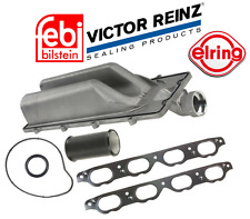 Coolant Valley Pan Cover Return Pipe Intake & Water Pump Gaskets OES for BMW V8 picture