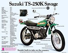 1973 SUZUKI TS-250K SAVAGE SALES SPECS AD  picture
