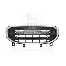 For 2018-2020 GMC TERRAIN Front Bumper Grille Black With Chrome Trim picture