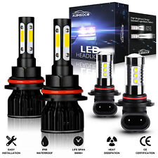 For Dodge Ram 1500 2500 3500 2002-2005 4x LED Headlight High Low Beam Fog Bulbs picture