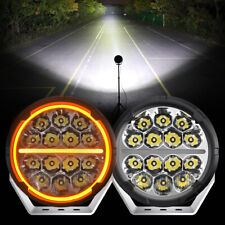 2x 7''inch 480W Round LED Driving Work Light Bar DRL Fog Lamps For Ford Jeep ATV picture