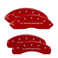 MGP Caliper Covers Set of 4 Red finish Silver Camaro (Gen 5/6) picture