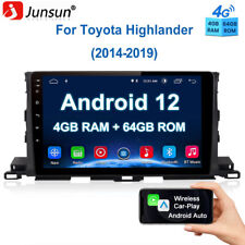 4+64G Car Radio CarPlay GPS NAVI for Toyota Highlander 2014-2019 Android 12 DAB+ picture