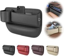 New Car Leather Cup Holder Gap Bag Car Seat Storage Box with Water Cup Holde US picture