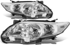 Fits 2011-2013 Toyota Corolla Chrome Housing Headlights lamps Left+Right 11-13 picture