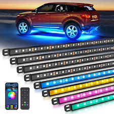 MICTUNING N8 RGBW Underglow Light Bars for SUVs, w/ 2pcs 9.8ft Extension Cords picture