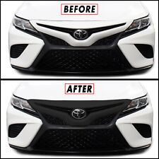 Blackout Vinyl Overlay for 2018-21 Toyota Camry SE XSE Front Bumper Grille picture