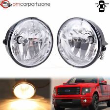For 2011-2014 Ford F-150 F150 Clear Bumper Fog Lights Lamps LH & RH w/ Bulbs H10 picture