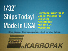 1/32 6x9 Paper Fiber Gasket Material Fel-Pro Engine Car Truck Carburetor Gas Oil picture