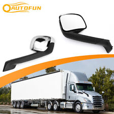 Chrome Hood Mirror Pair For Freightliner New Cascadia 2018+ Left&Right Side picture
