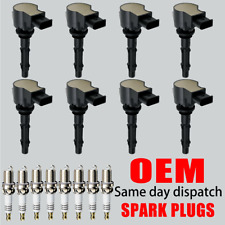 8X OEM Ignition Coil + 8X Spark Plugs for Mercedes-Benz E550 G550 S550 V8 UF535 picture