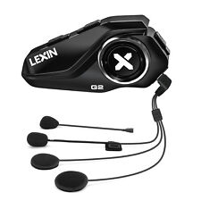 6Riders 2000m LEXIN G2 Motorcycle Headset Bluetooth Helmet Intercom FM Speaker picture