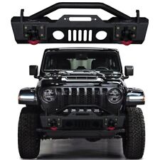 Vijay Fit 2020-2024 Jeep Gladiator JT Steel Front Bumper w/Winch Plate & Light picture