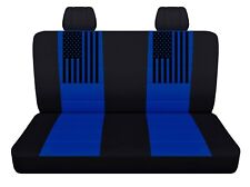 Fit Toyota T 100  Seat Covers 1992 to 1998 B Black and Blue American Flag Design picture