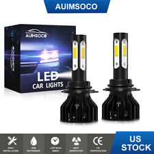 2X LED Headlight 4000W High Bulbs Waterproof 9005 For GMC Sierra 2007-2013 White picture