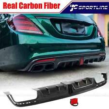 Carbon Rear Bumper Diffuser Fit For Benz S Class W222 Sport S63 S65 AMG 14-17 picture