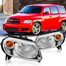 For 2006-2011 Chevy HHR Headlights Headlamps Chrome Housing Pair Left Right picture
