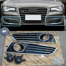 4PCS For Audi A8 A8L D4 4H Front Fog Light Cover Lower Grille 2011 12 2013 2014 picture