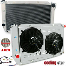 4-ROW RADIATOR+SHROUD FAN KITS FOR 79-93 Ford Mustang GT/LX V6/V8 AT/MT 2.3 5.0L picture
