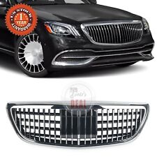 Front Grille W/O ACC For 2014-2020 Mercedes Benz S-Class W222 S450 Maybach Style picture